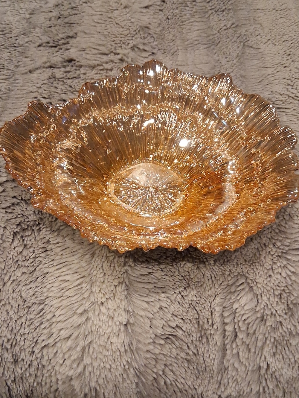 Antique Goofus Gllass Bowl